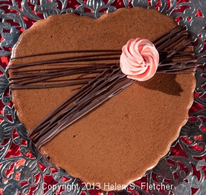 Triple Chocolate Heart Tart